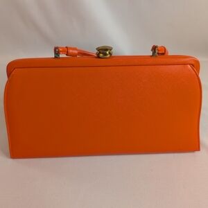 Theodore California Vibrant Orange Designer Clutch